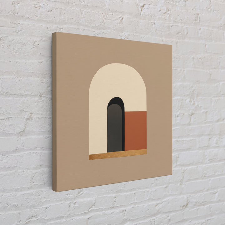 Monochrome Architectural Arch Composition Canvas Print, General Fine Art, Canvas Wall Art, Living Room Decor, GEN-1x1-84