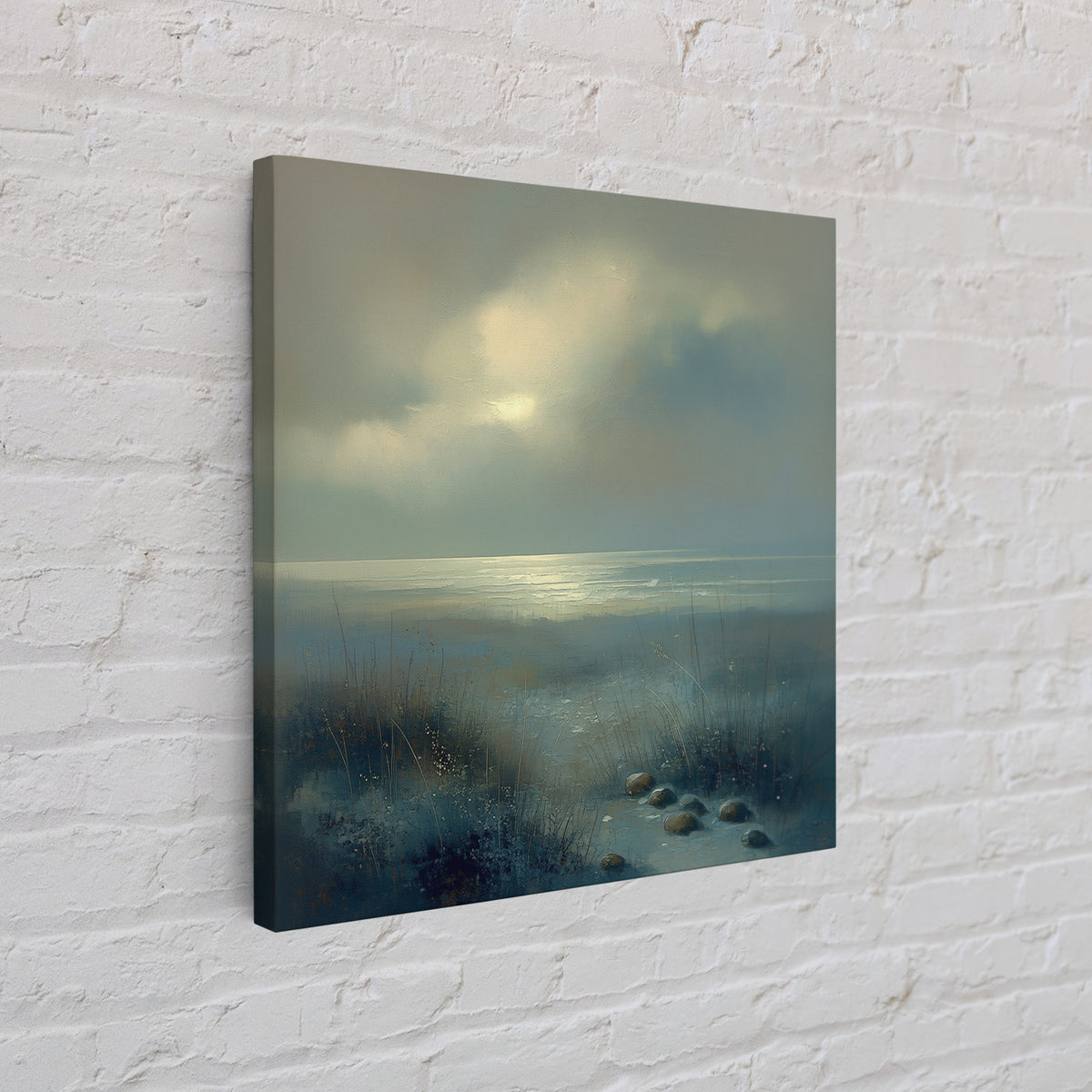 Quiet Abstract Landscape Canvas Print, General Fine Art, Decor, Living Room Decor, Fine Art, Digital Wall Art, GEN-1x1-97
