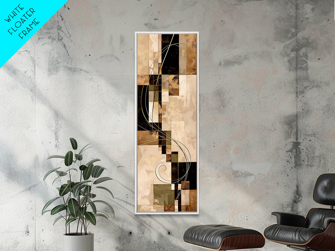 Earthy Plaster Texture Abstract Canvas Print, General Fine Art, Canvas, Living Room Decor, Abstract Art, Canvas Art, GEN-1x3-27
