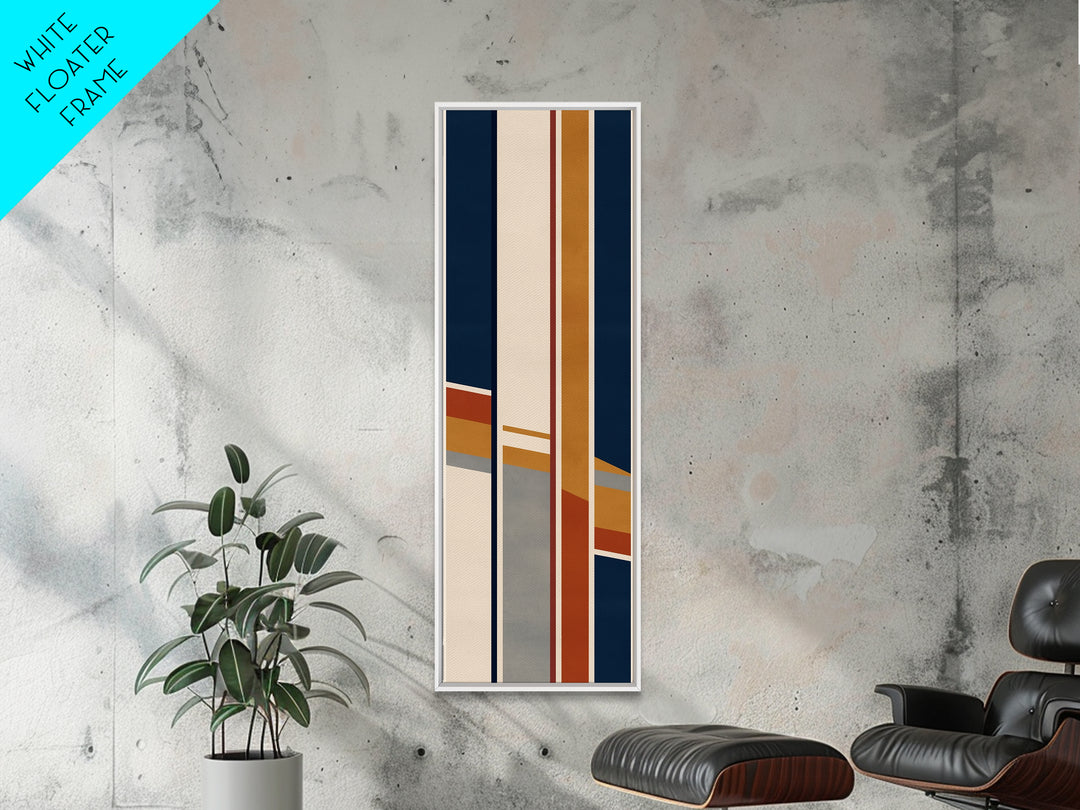Modern Geometric Composition Framed Canvas Print, General Fine Art, Modern Decor, Living Room Decor, Abstract Art, GEN-1x3-70
