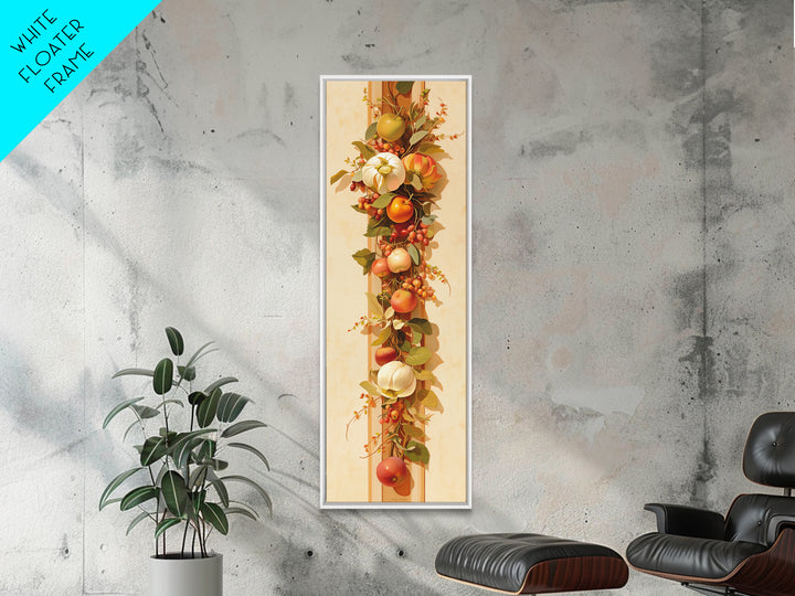Simple Still Life of Fruit and Linen Framed Canvas Print, General Fine Art, Art Deco, Living Room Decor, Fine Art, GEN-1x3-76
