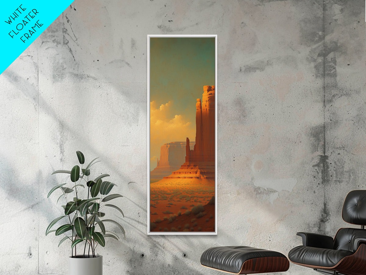 Serene Desert Horizon Canvas Print, General Fine Art, Poster, Living Room Decor, Fine Art, Wall Art Prints, Mid Century Modern, GEN-1x3-77