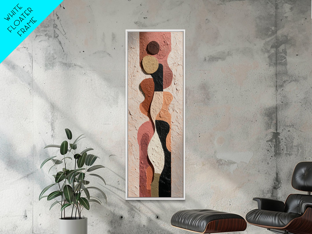 Warm Terracotta Abstract Canvas Print, General Fine Art, Wall Art, Living Room Decor, Abstract Art, Printable, GEN-1x3-90