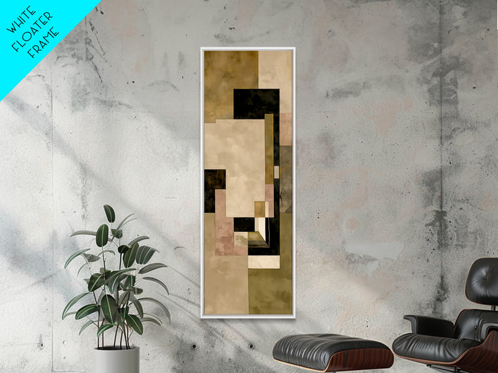Earthy Plaster Texture Abstract Canvas Print, General Fine Art, Luxury Decor, Living Room Decor, Abstract Art, GEN-1x3-99