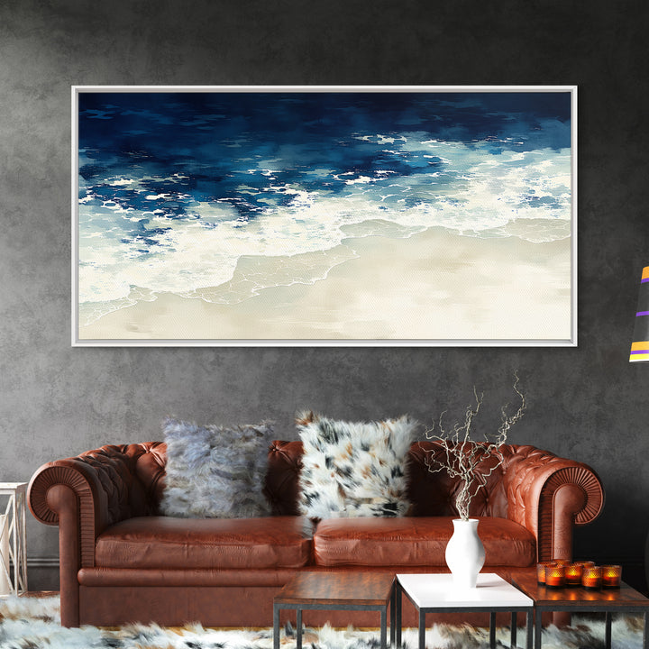 Coastal Water Study Canvas Print, General Fine Art, Printable Wall Art, Living Room Decor, Fine Art, Canvas Wall Art, GEN-2x1-73