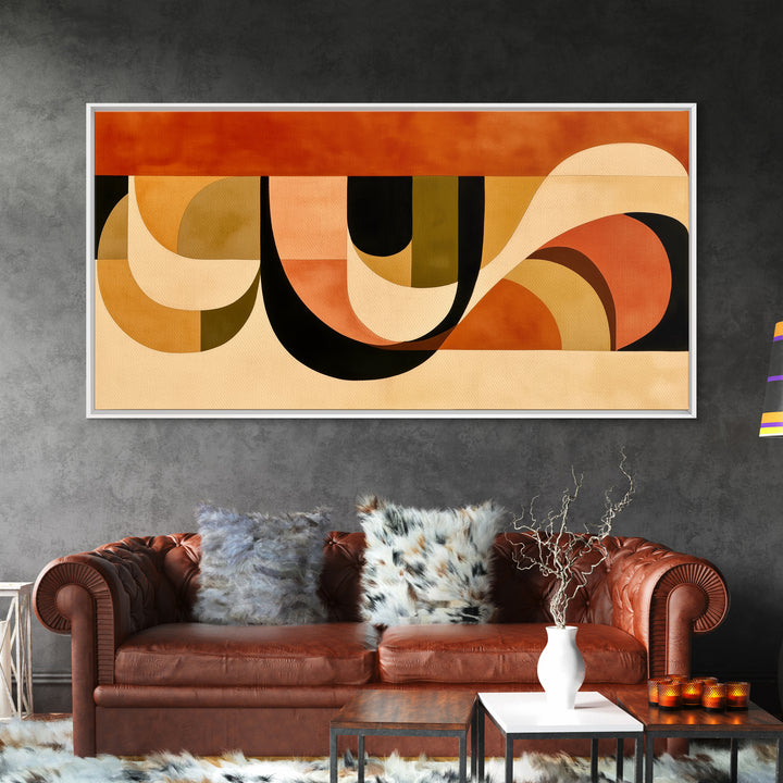 Warm Terracotta Abstract Canvas Print, General Fine Art, Print, Living Room Decor, Abstract Art, Art Deco, Wall Hanging, GEN-2x1-74