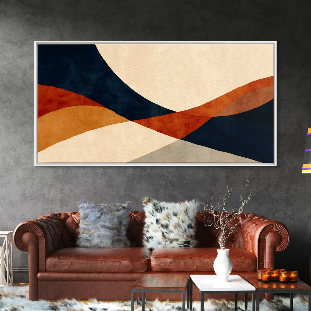 Warm Terracotta Abstract Canvas Print, General Fine Art, Print, Living Room Decor, Abstract Art, Art Deco, Wall Hanging, GEN-2x1-98