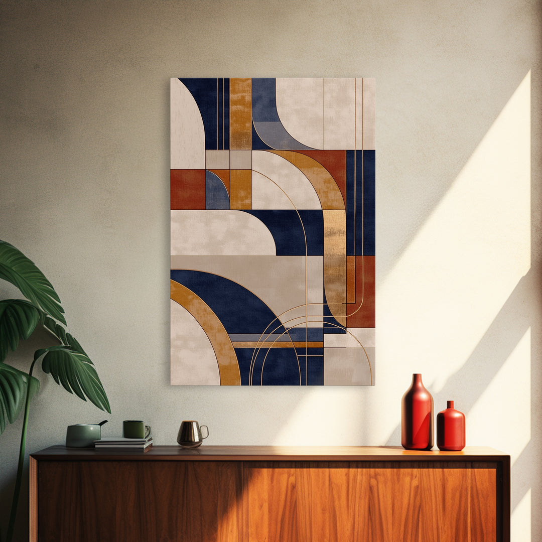 Earthy Plaster Texture Abstract Canvas Print, General Fine Art, Painting, Living Room Decor, Abstract Art, Oil Painting, GEN-2x3-23