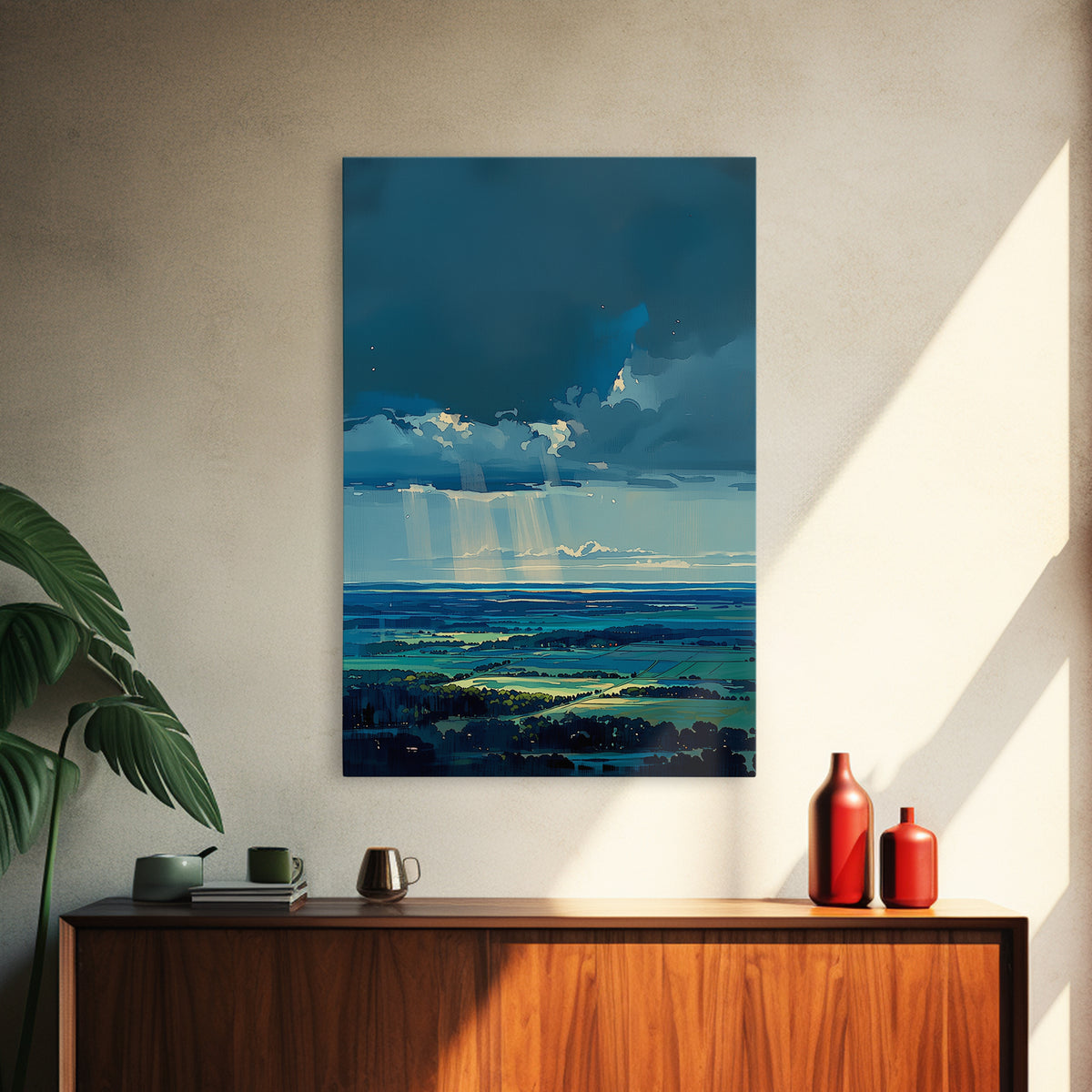Quiet Abstract Landscape Canvas Print, General Fine Art, Art Prints, Living Room Decor, Fine Art, Wall Hanging, GEN-2x3-9