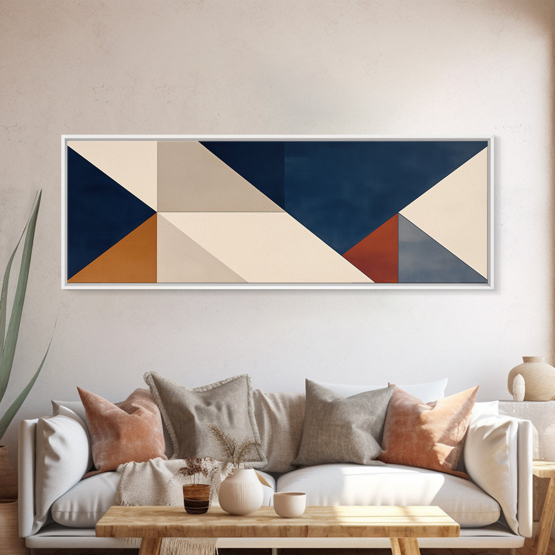 Modern Geometric Composition Canvas Print, General Fine Art, Wall Art Prints, Living Room Decor, Abstract Art, GEN-3x1-26