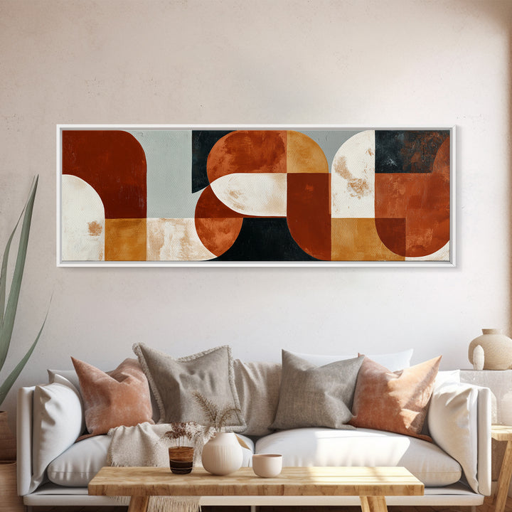 Warm Terracotta Abstract Canvas Print, General Fine Art, Wall Art, Living Room Decor, Abstract Art, Printable, GEN-3x1-70