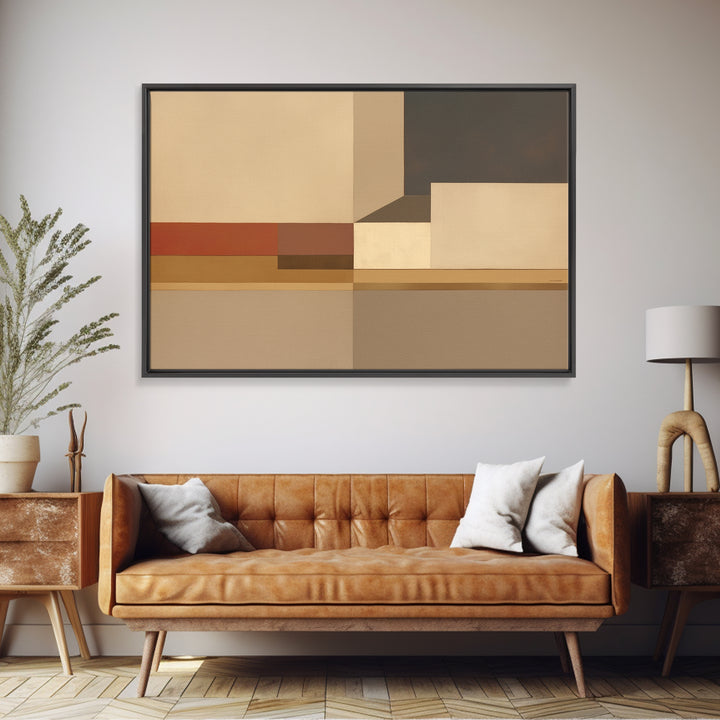 Modern Geometric Composition Canvas Print, General Fine Art, Oil Painting, Living Room Decor, Abstract Art, Gallery Decor, GEN-3x2-38