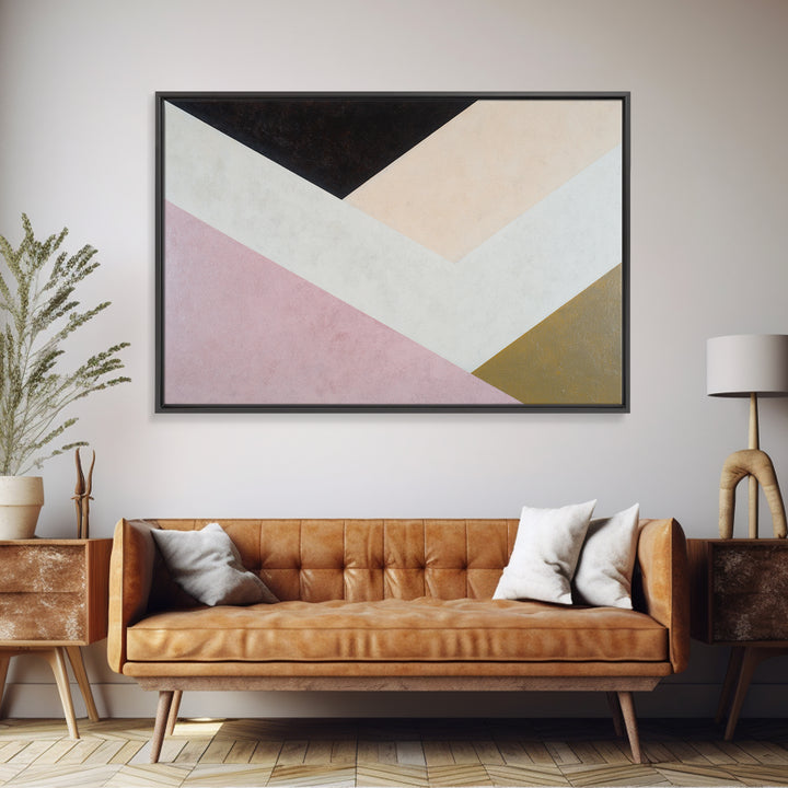 Modern Geometric Composition Canvas Print, General Fine Art, Oil Painting, Living Room Decor, Abstract Art, Gallery Decor, GEN-3x2-62