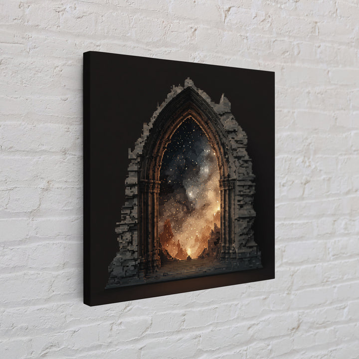 Gothic Archway Filled Framed Canvas Print, Gothic Art, Fine Art Print, Living Room Decor, Fine Art, Gothic, Halloween Decor, GOT-1x1-83
