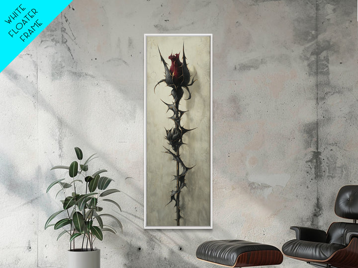 Black Rose Bouquet Canvas Print, Gothic Art, Gothic Wall Art, Living Room Decor, Oil Painting, Gothic, Gallery Decor, GOT-1x3-63