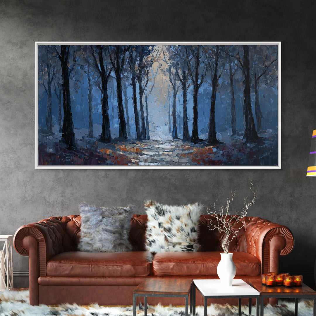 Haunted Forest Path Canvas Print, Gothic Art, Art Prints, Living Room Decor, Gothic, Dark Academia Decor, Whimsigoth Decor, GOT-2x1-39
