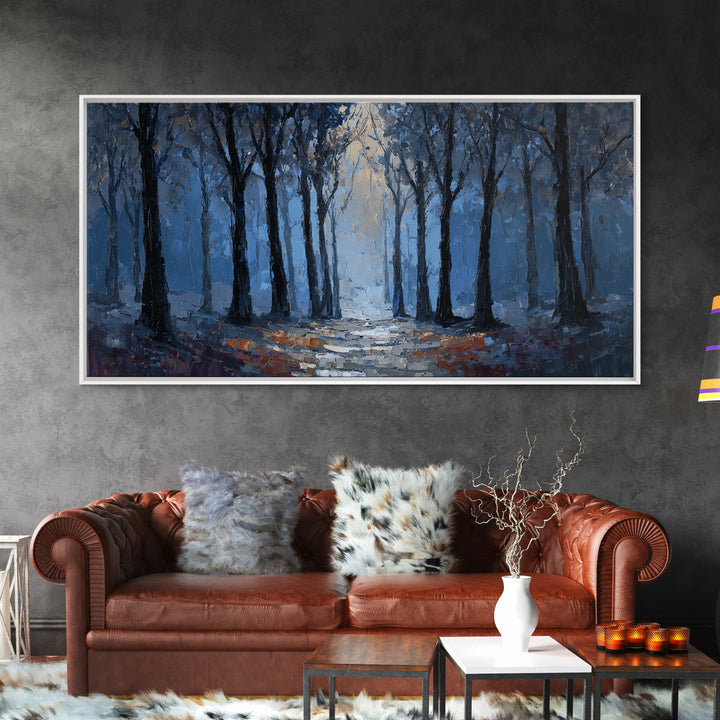 Haunted Forest Path Canvas Print, Gothic Art, Art Prints, Living Room Decor, Gothic, Dark Academia Decor, Whimsigoth Decor, GOT-2x1-39