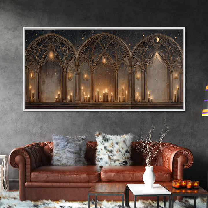 Ornate Cross and Roses Dramatic Still Life Canvas Print, Gothic Art, Gothic, Living Room Decor, Gothic, Moody Wall Art, GOT-2x1-64