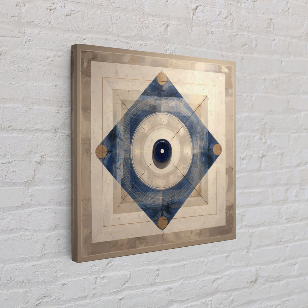 Air Hockey Puck Framed Canvas Print, Game Room Art, Playroom Wall Decor, Game Room Decor, Abstract Art, Play, Statement Artwork, GRA-1x1-42