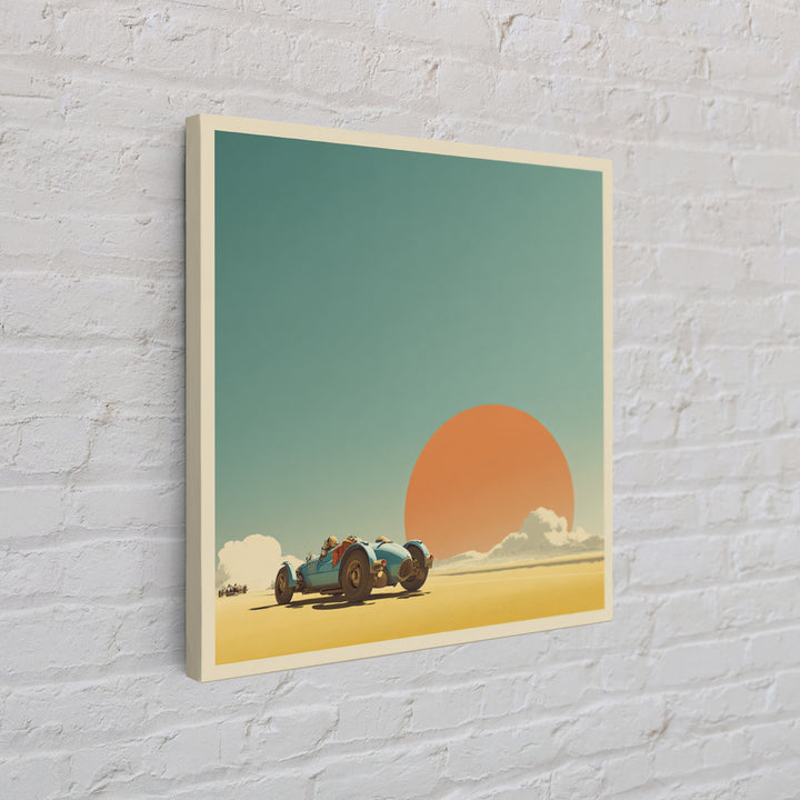 Retro Racing Car Game Poster Without Text Canvas Print, Game Room Art, Playroom Art, Game Room Decor, Fine Art, Play, GRA-1x1-60