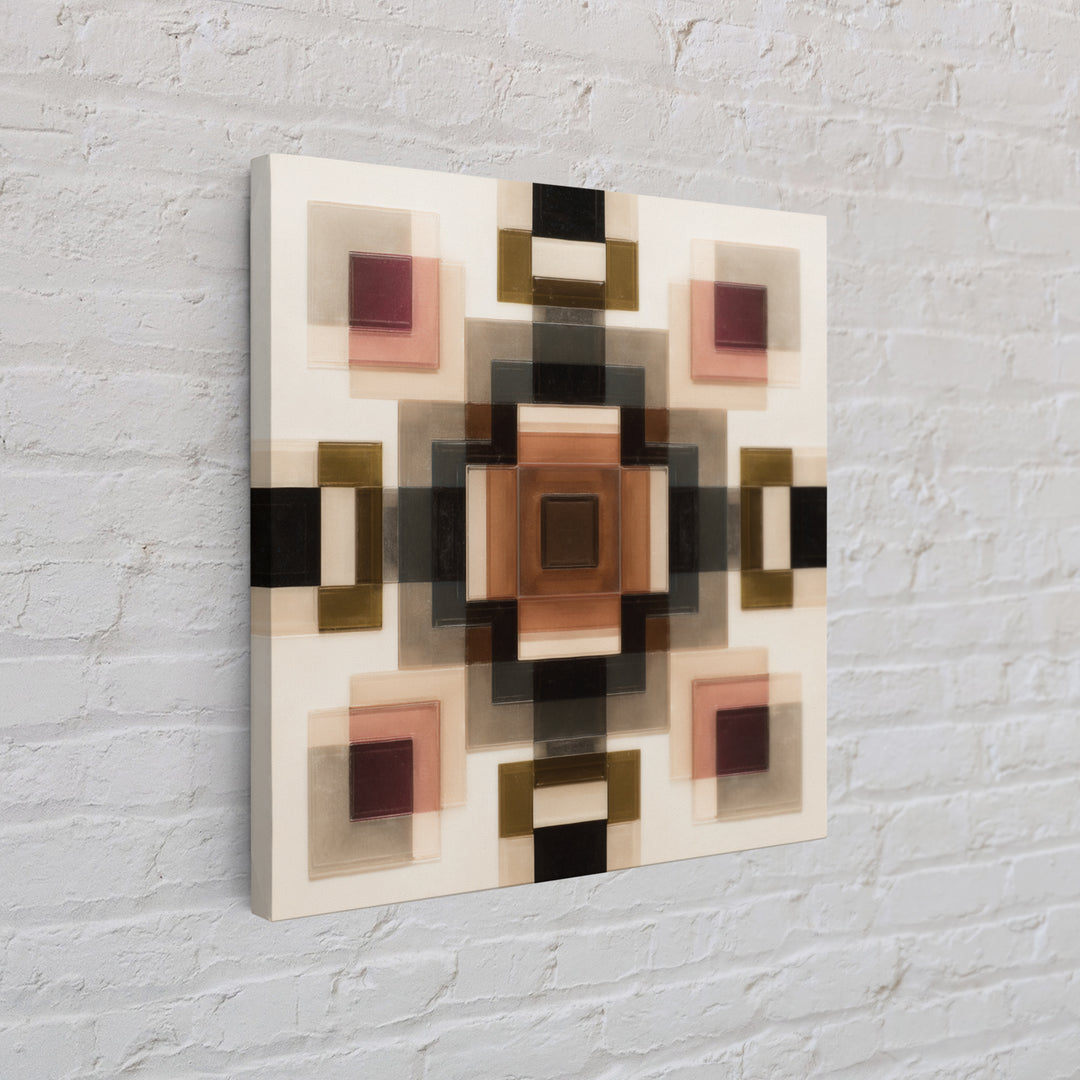 Domino Tiles Arranged Framed Canvas Print, Game Room Art, Trendy Wall Art, Game Room Decor, Abstract Art, Play, GRA-1x1-64