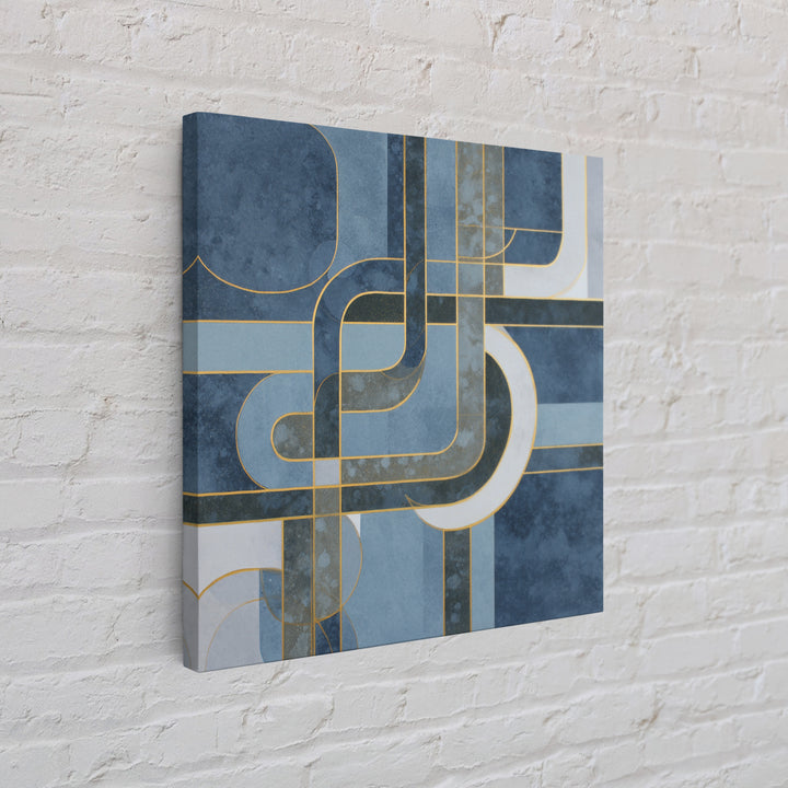 Controller Cable Forming a Playful Line Drawing Canvas Print, Game Room Art, Neutral Decor, Game Room Decor, Abstract Art, Play, GRA-1x1-95