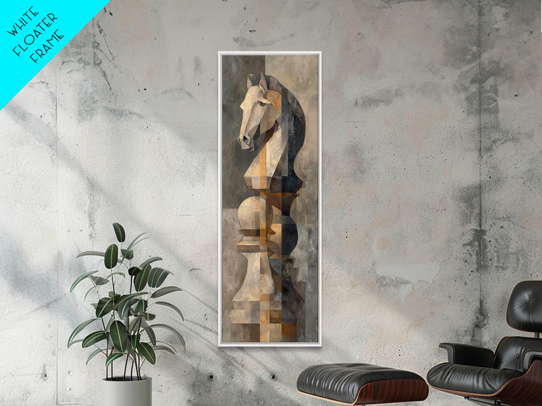 Tabletop Dice Rolling Through Dramatic Light Framed Canvas Print, Game Room Art, Modern Decor, Game Room Decor, Fine Art, Play, GRA-1x3-29