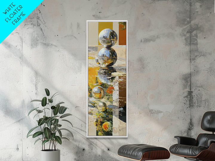 Pinball Silver Ball Canvas Print, Game Room Art, Fine Art Print, Game Room Decor, Abstract Art, Play, Wall Decor, GRA-1x3-57
