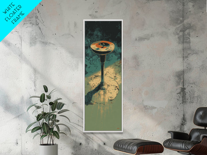 Pool Cue and Chalk on Green Felt Framed Canvas Print, Game Room Art, Kids Room Wall Art, Game Room Decor, Fine Art, Play, GRA-1x3-70