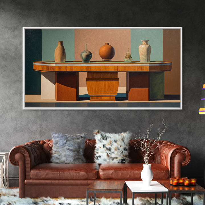 Blackjack Table Still Life Without Words Framed Canvas Print, Game Room Art, Fine Art Print, Game Room Decor, Fine Art, Play, GRA-2x1-16
