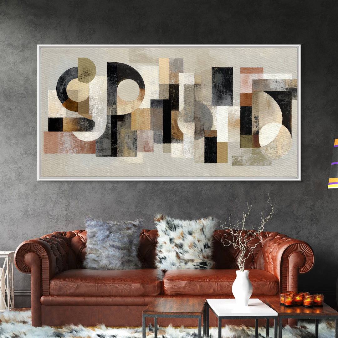 Scoreboard Numbers as Abstract Design Framed Canvas Print, Game Room Art, Statement Artwork, Game Room Decor, Fine Art, Play, GRA-2x1-20