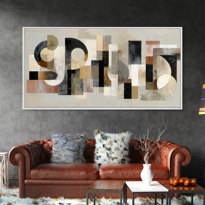 Scoreboard Numbers as Abstract Design Framed Canvas Print, Game Room Art, Statement Artwork, Game Room Decor, Fine Art, Play, GRA-2x1-20