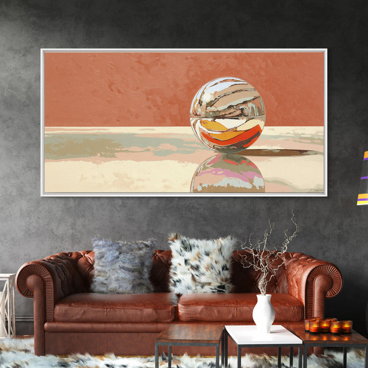 Pinball Silver Ball Canvas Print, Game Room Art, Contemporary Art, Game Room Decor, Fine Art, Play, Bedroom Wall Art, GRA-2x1-41