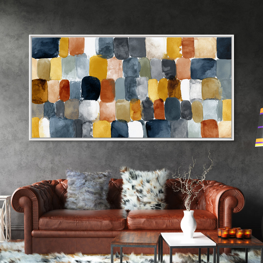 Domino Tiles Arranged Framed Canvas Print, Game Room Art, Canvas Wall Art, Game Room Decor, Fine Art, Play, Masculine Wall Art, GRA-2x1-60