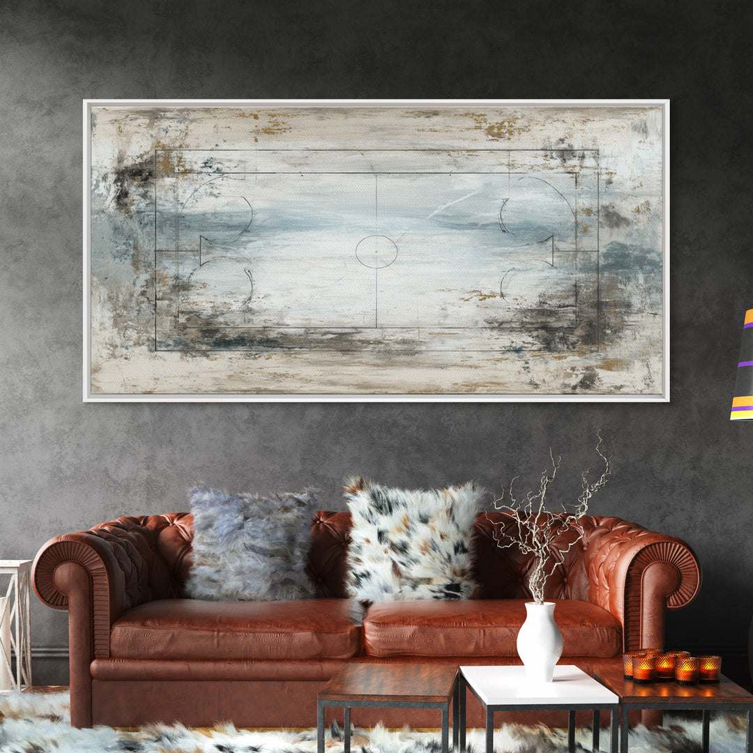 Air Hockey Puck Canvas Print, Game Room Art, Room Decor, Game Room Decor, Oil Painting, Play, Black Art, New Home Gift, GRA-2x1-62