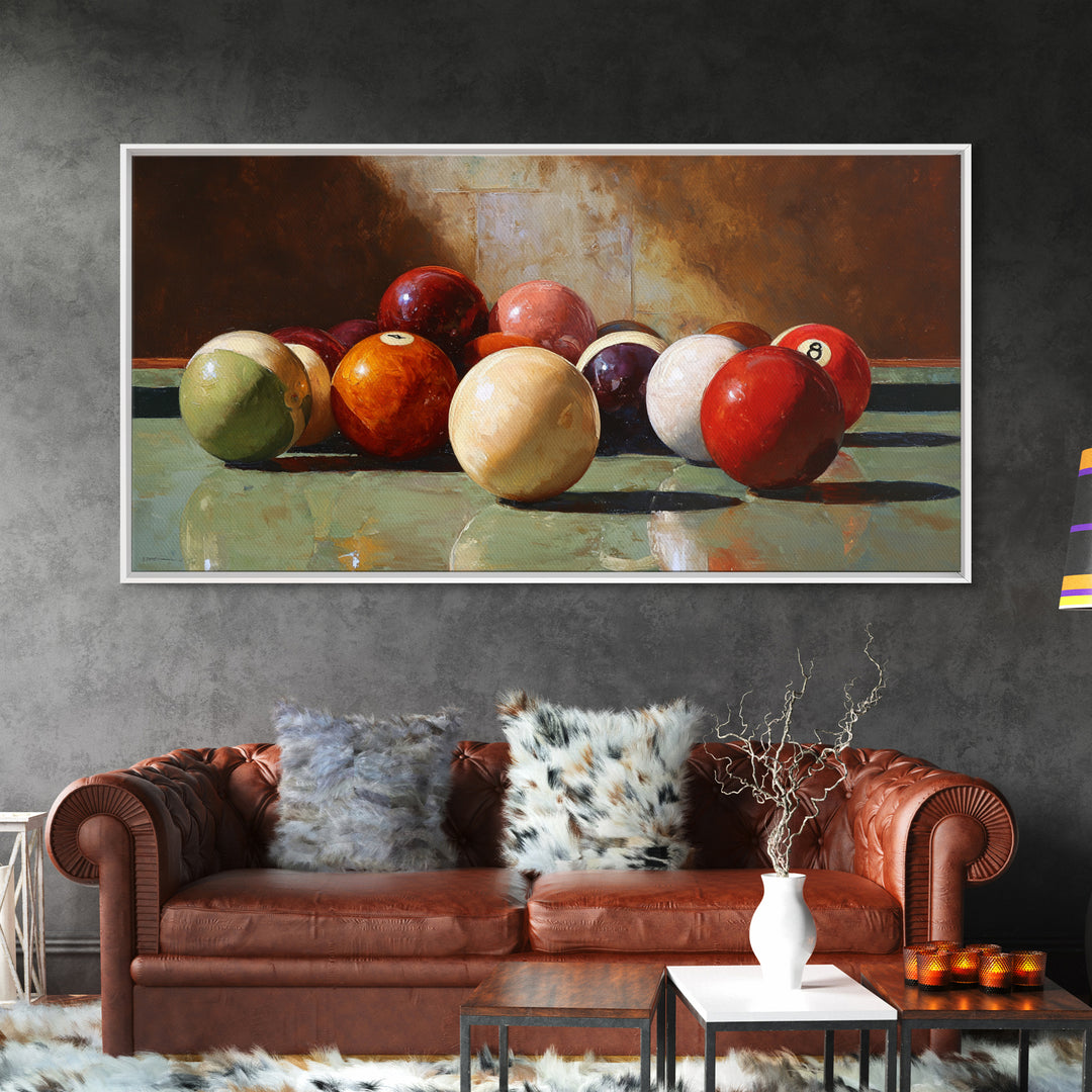 Billiards Eight Ball Canvas Print, Game Room Art, Printable Wall Art, Game Room Decor, Fine Art, Play, African American Art, GRA-2x1-70