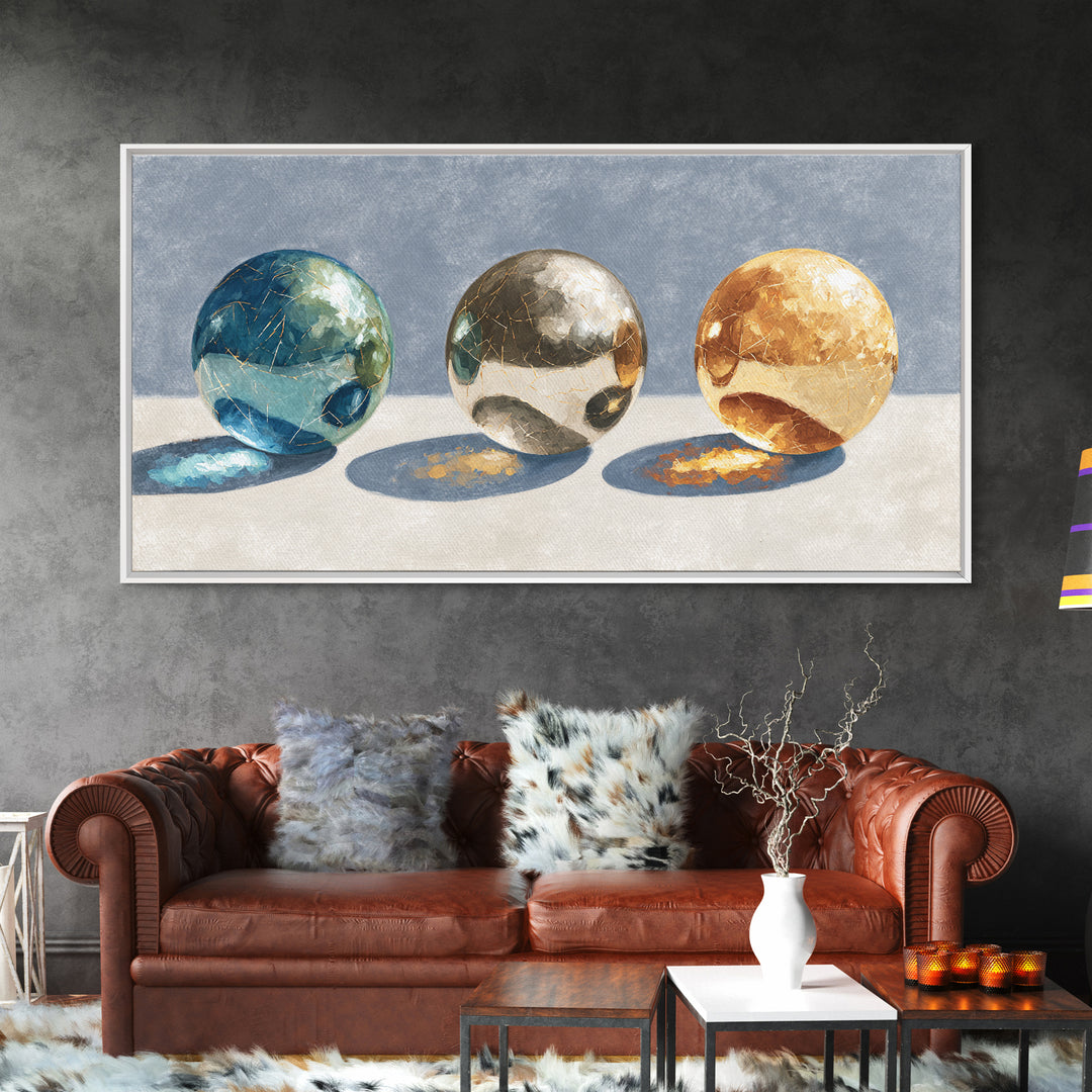 Pinball Silver Ball Canvas Print, Game Room Art, Modern Wall Art, Game Room Decor, Fine Art, Play, Unique Home Decor, GRA-2x1-89