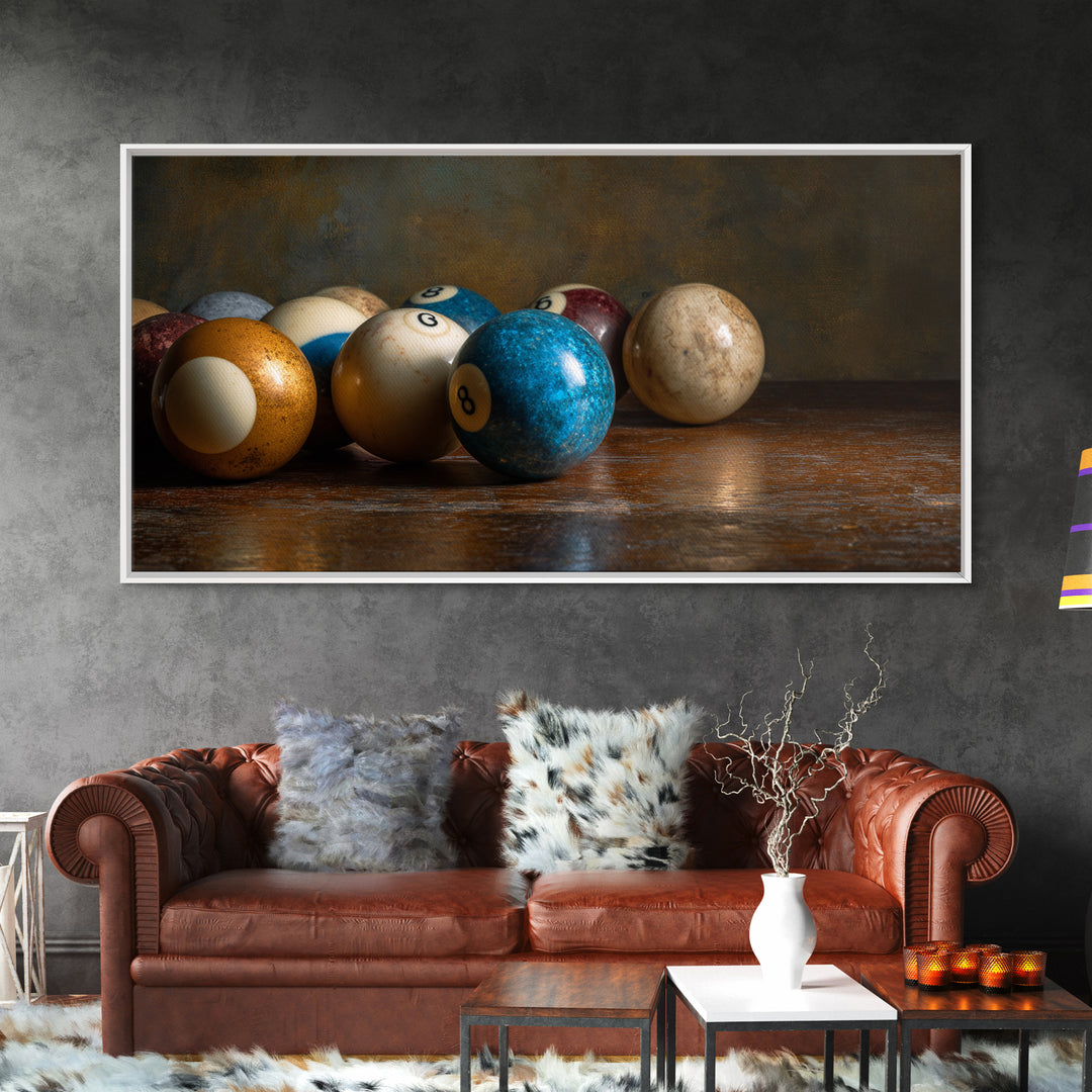 Billiards Eight Ball Canvas Print, Game Room Art, Printable Wall Art, Game Room Decor, Fine Art, Play, African American Art, GRA-2x1-94