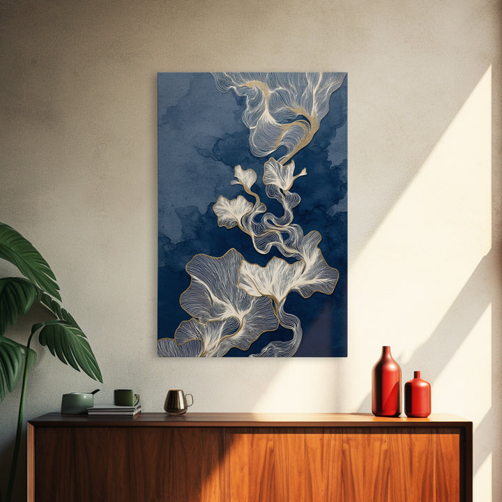 Controller Cable Forming a Playful Line Drawing Framed Canvas Print, Game Room Art, Textured Painting, Game Room Decor, Play, GRA-2x3-55