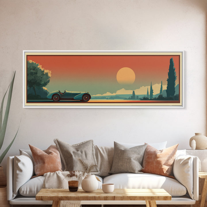 Retro Racing Car Game Poster Without Text Canvas Print, Game Room Art, Modern Decor, Game Room Decor, Fine Art, Play, GRA-3x1-100