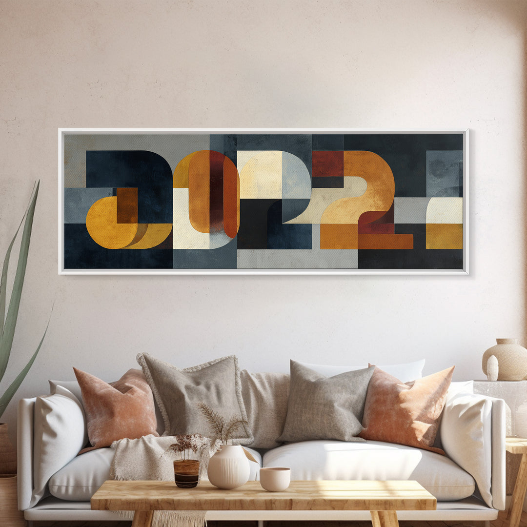 Scoreboard Numbers as Abstract Design Canvas Print, Game Room Art, Living Room Art, Game Room Decor, Play, Neutral Decor, GRA-3x1-16