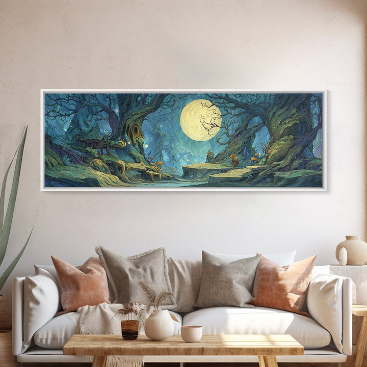 Fantasy Board Game Dragon Token Scene Canvas Print, Game Room Art, Living Room Decor, Game Room Decor, Fine Art, Play, GRA-3x1-75