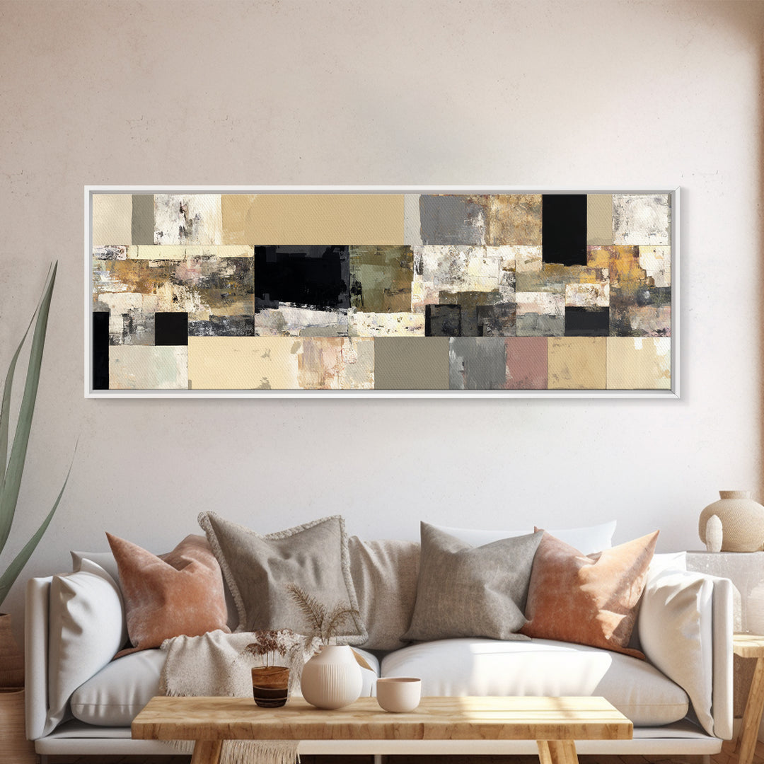 Domino Tiles Arranged Canvas Print, Game Room Art, Unique Home Decor, Game Room Decor, Abstract Art, Play, Boho Decor, GRA-3x1-8