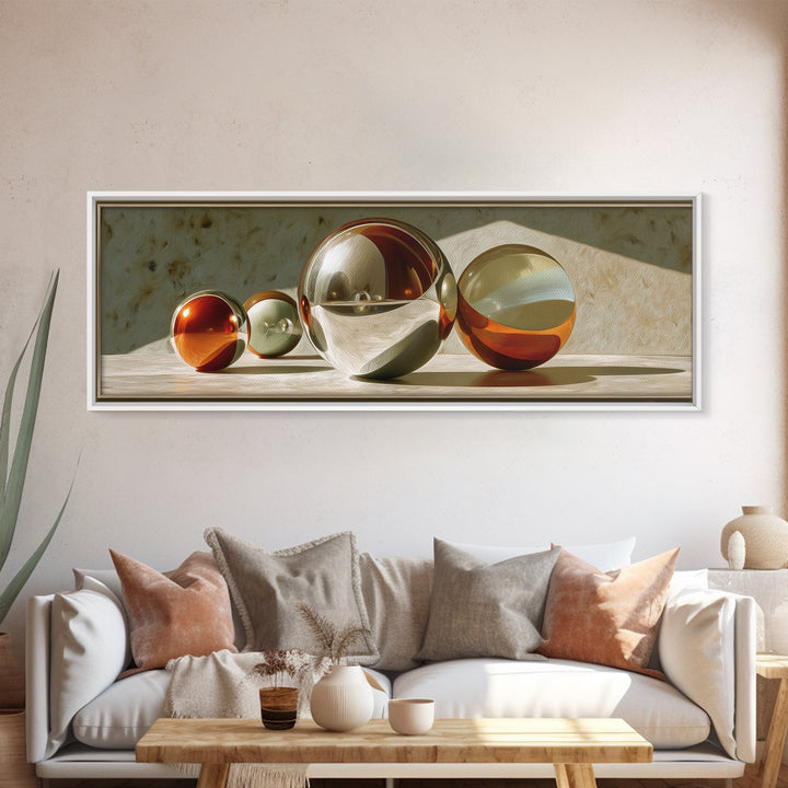 Pinball Silver Ball Canvas Print, Game Room Art, Playroom Wall Decor, Game Room Decor, Oil Painting, Play, Statement Artwork, GRA-3x1-85
