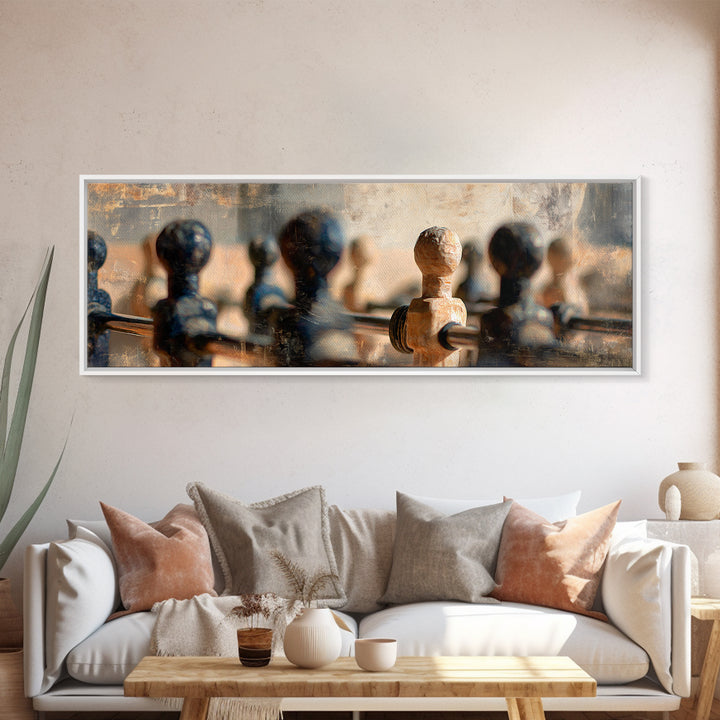 Foosball Player Figures Canvas Print, Game Room Art, Gallery Decor, Game Room Decor, Fine Art, Play, Contemporary Art, GRA-3x1-97