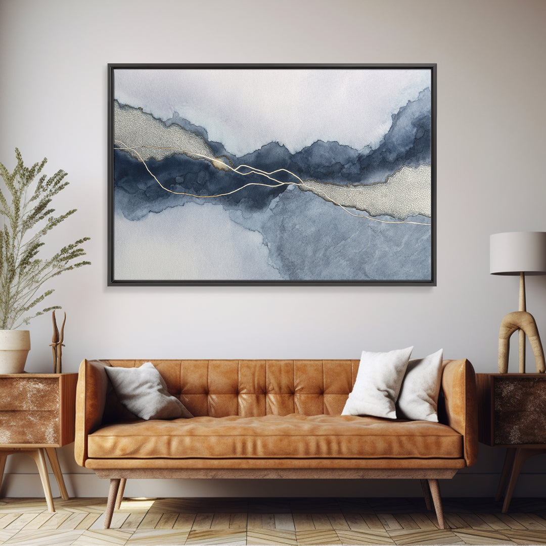 Controller Cable Forming a Playful Line Drawing Framed Canvas Print, Game Room Art, Living Room Art, Game Room Decor, Play, GRA-3x2-27
