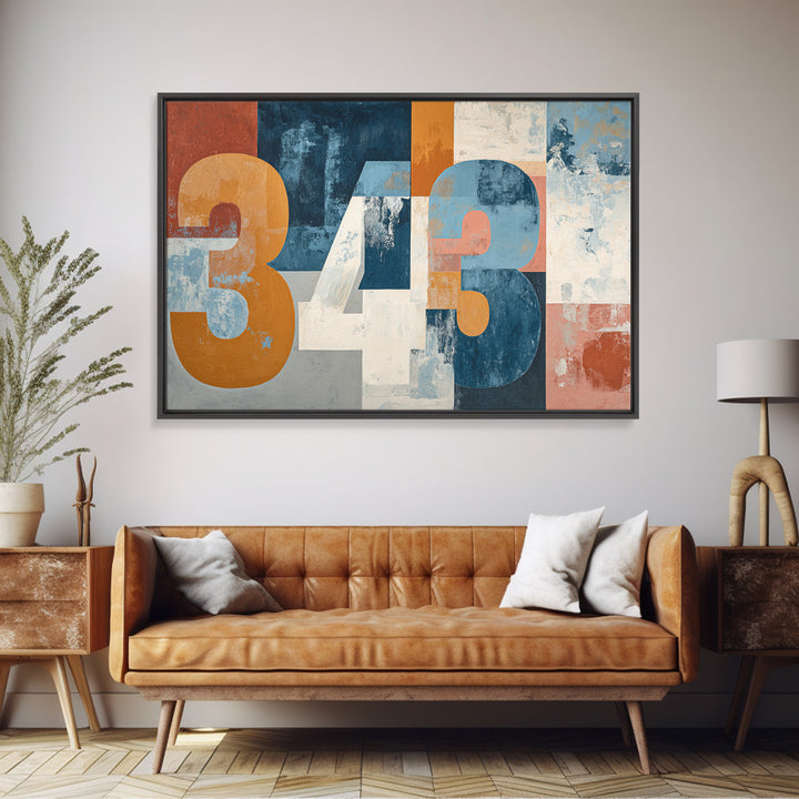 Scoreboard Numbers as Abstract Design Canvas Print, Game Room Art, Original Art, Game Room Decor, Play, Trendy Wall Art, GRA-3x2-4