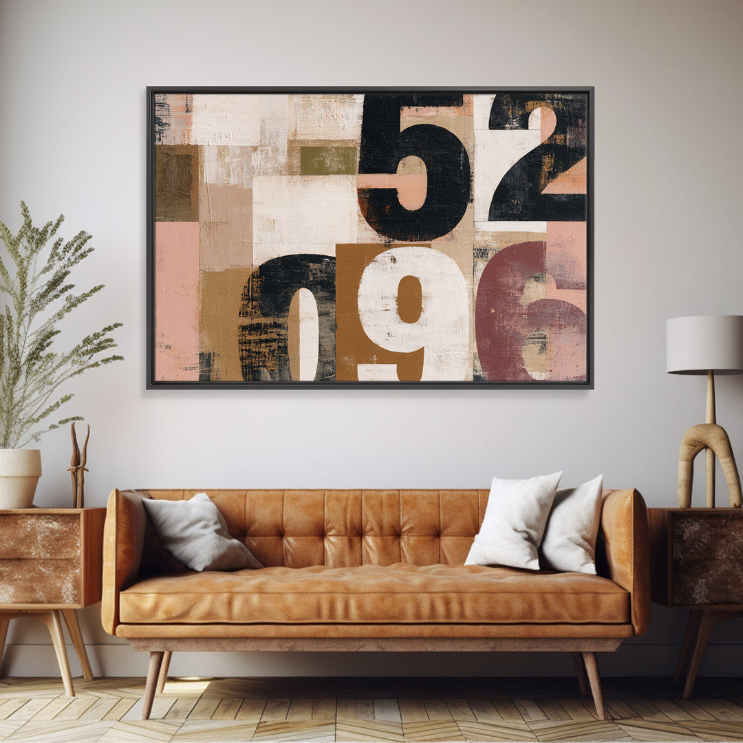 Scoreboard Numbers as Abstract Design Canvas Print, Game Room Art, Black Woman Art, Game Room Decor, Fine Art, Play, Retro Art, GRA-3x2-52
