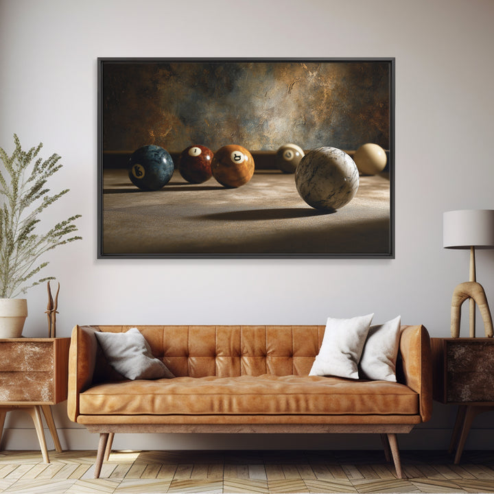 Billiards Eight Ball Canvas Print, Game Room Art, Black Woman Art, Game Room Decor, Play, Retro Art, Whimsical Wall Art, GRA-3x2-54