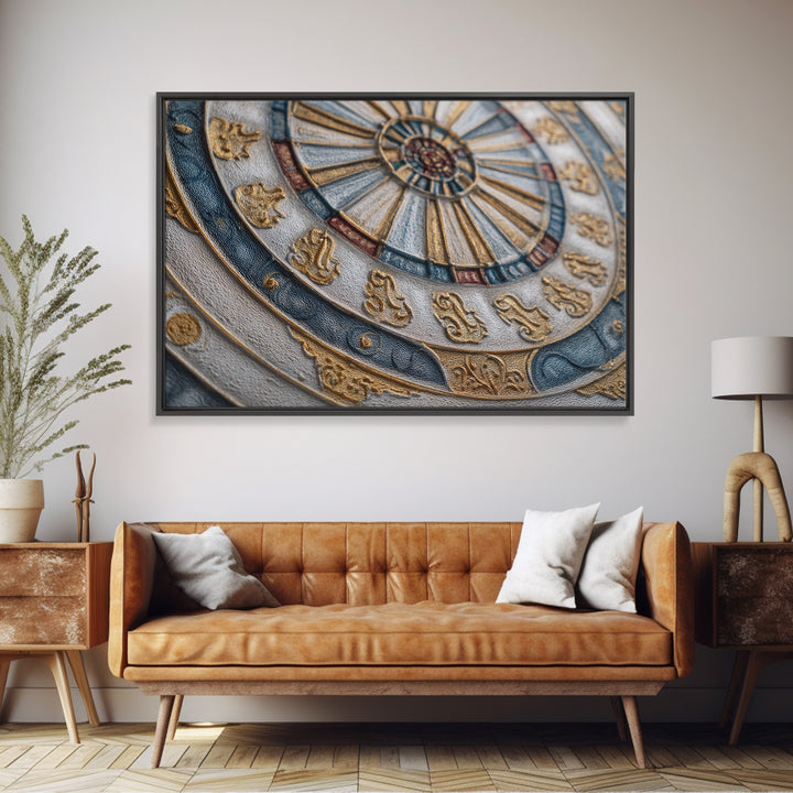 Dartboard Bullseye with Dynamic Motion Framed Canvas Print, Game Room Art, Whimsical Wall Art, Game Room Decor, Fine Art, Play, GRA-3x2-60